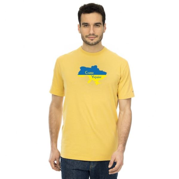 Męska koszulka BUSHMAN Help Ukraine żółta