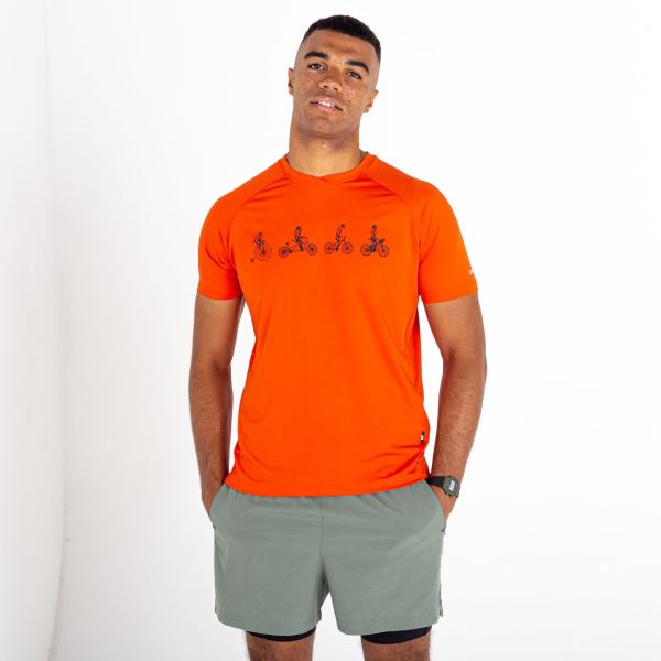 Funkcjonalna koszulka męska Dare2b RIGHTEOUS III pomarańczowa