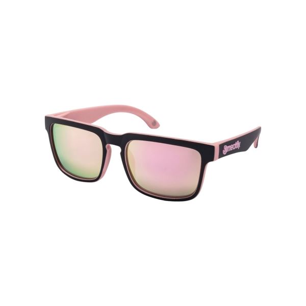 Czarno-różowe okulary przeciwsłoneczne Meatfly Memphis