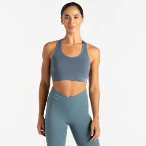 Biustonosz sportowy damski Dare2b DONT SWEAT II niebiesko-szary Biustonosz sportowy damski Dare2b DONT SWEAT II niebiesko-szary