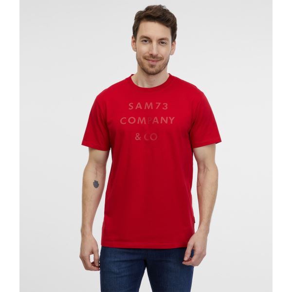 T-shirt męski MILHOUSE SAM 73 czerwony