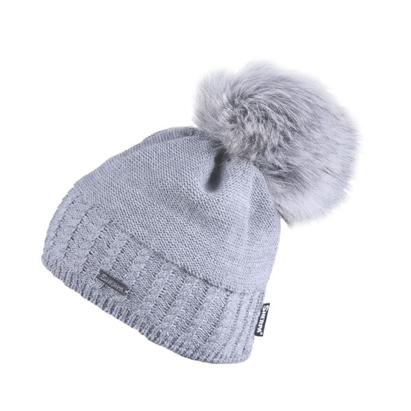 Damska czapka zimowa Sherpa AMBER w kolorze jasnoszarym