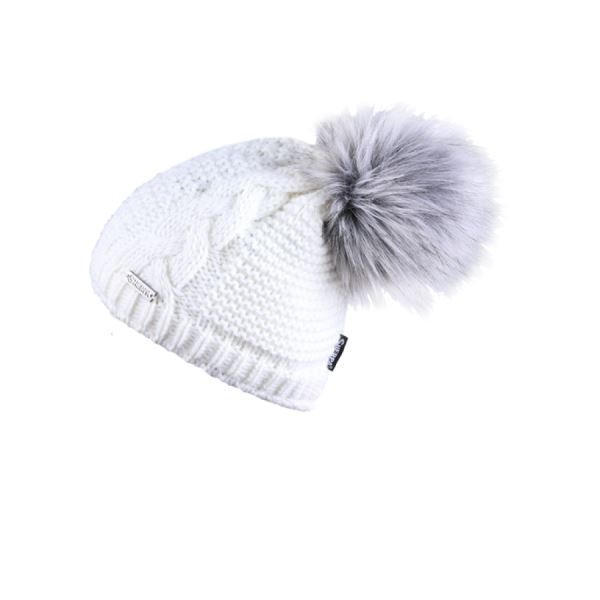 Damska zimowa czapka typu Sherpa KAREN II w kolorze białym