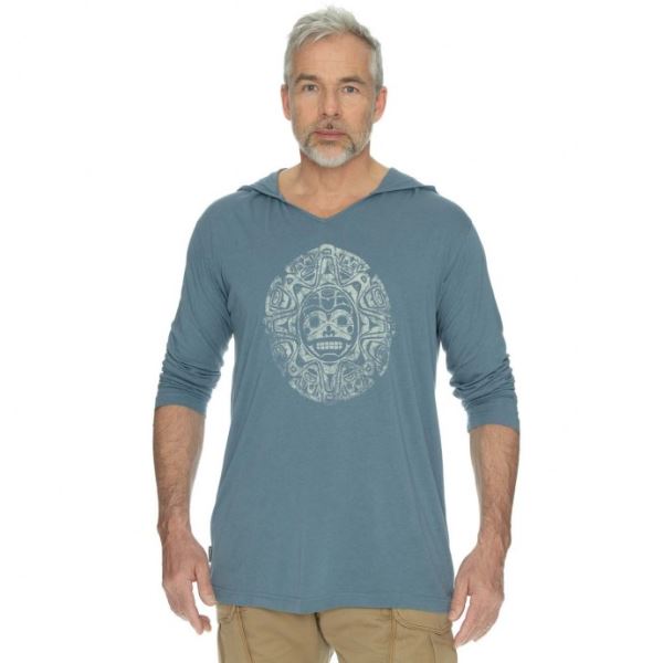 T-shirt męski BUSHMAN BEACH w kolorze niebieskim