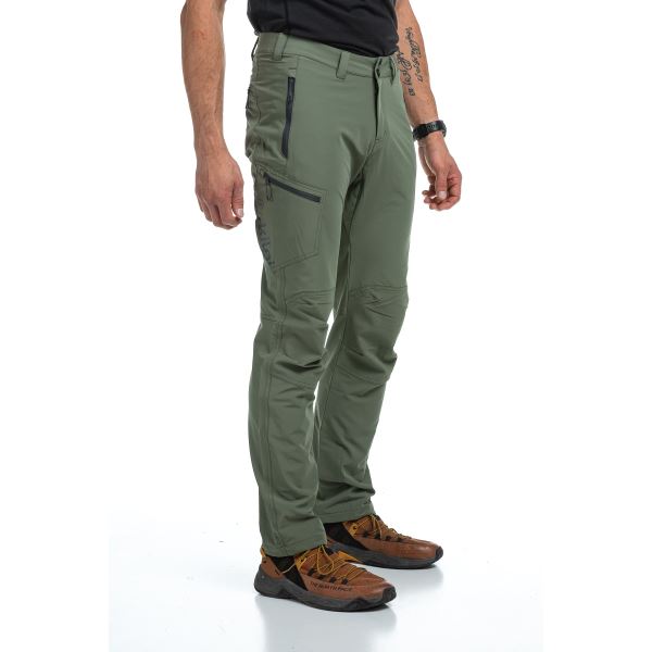 Męskie spodnie outdoorowe Kilpi TIDE-M khaki