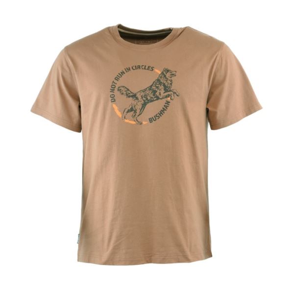 T-shirt męski BUSHMAN DARWIN brązowy (