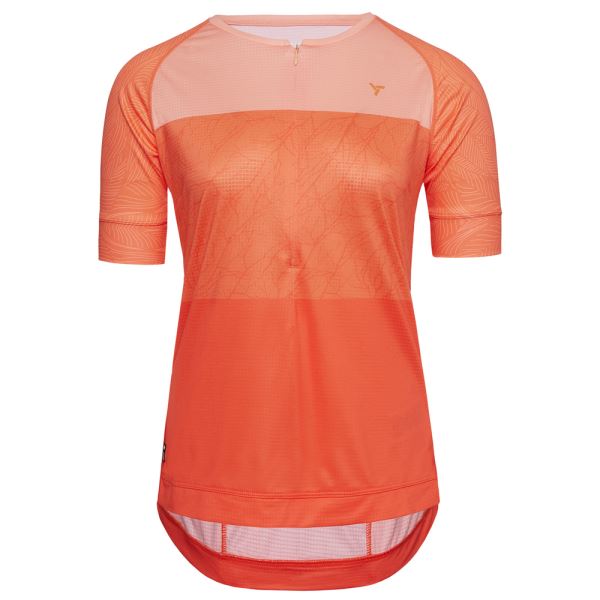 Damska koszulka rowerowa Silvini Stabina pomarańczowa