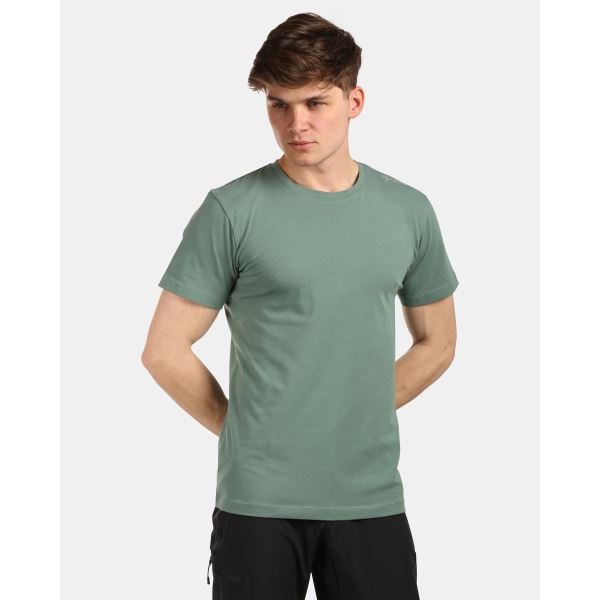 Męski, bawełniany t-shirt Kilpi PROMO-M w kolorze khaki