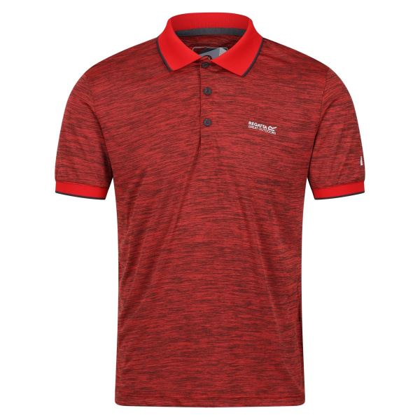 Męska funkcjonalna koszulka polo Regatta REMEX II czerwona