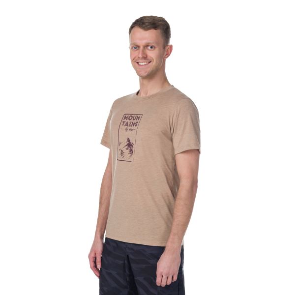 Męska koszulka outdoorowa Kilpi GAROVE-M beżowa