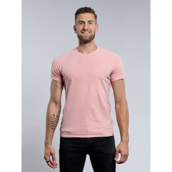 Męska koszulka CityZen slim fit z elastanem w kolorze jasnego różu