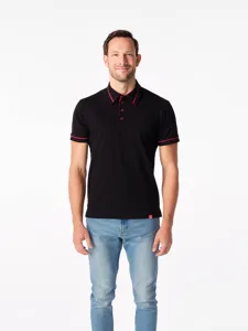 Męska koszulka polo CityZen MASSY w kolorze czarnym Męska koszulka polo CityZen MASSY w kolorze czarnym