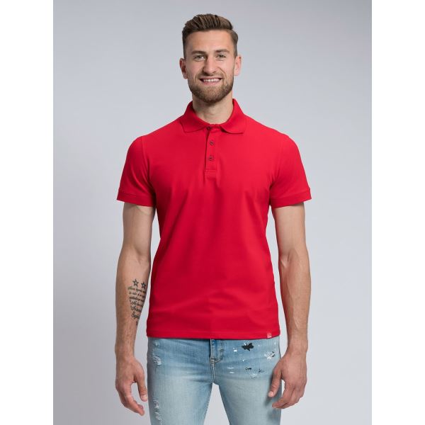 Męska koszulka polo CITYZEN basic, czerwona