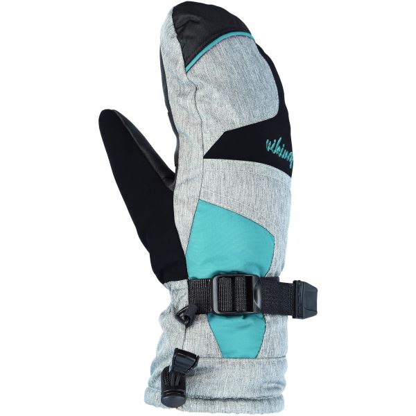 Damskie rękawiczki narciarskie Viking Ronda szaro-turkusowe
