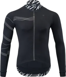 Męska koszulka rowerowa Silvini Varano czarno-biała Męska koszulka rowerowa Silvini Varano czarno-biała