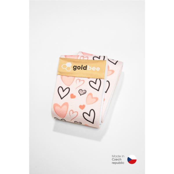 Guma oporowa GoldBee BeBooty Heart różowa