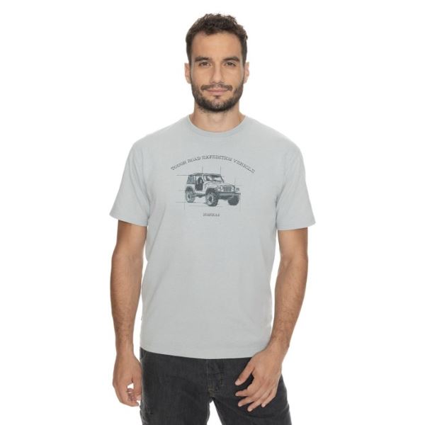 T-shirt męski BUSHMAN ELLIOT w kolorze jasnoszarym