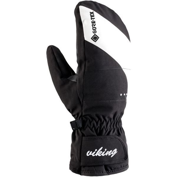 Rękawiczki narciarskie damskie Viking SHERPA GTX czarno/białe