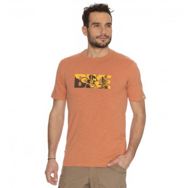 T-shirt męski BUSHMAN PLONO pomarańczowy