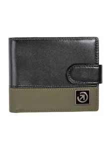 Meatfly Nathan Premium skórzany portfel czarno-oliwkowy Meatfly Nathan Premium skórzany portfel czarno-oliwkowy