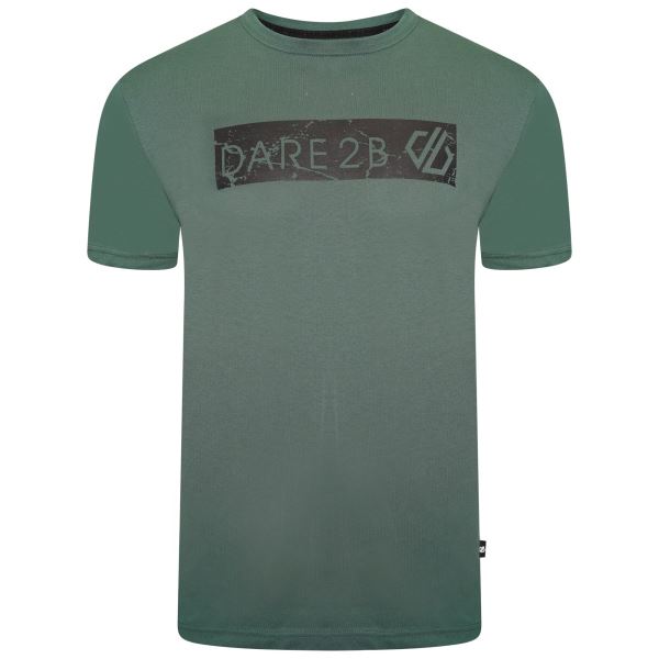 Bawełniana koszulka męska Dare2b DISPERSED zielona
