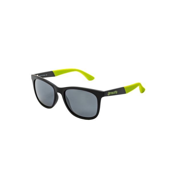 Czarno-limonkowe okulary przeciwsłoneczne Meatfly Clutch 2 S20 F