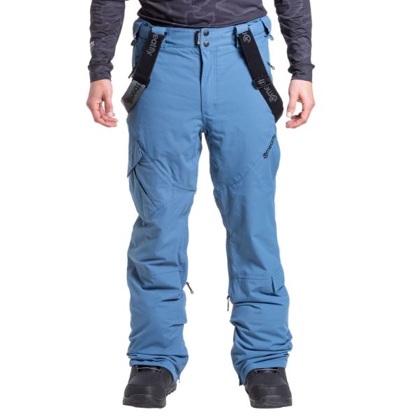 Męskie spodnie SNB i SKI Meatfly Ghost w kolorze niebieskim