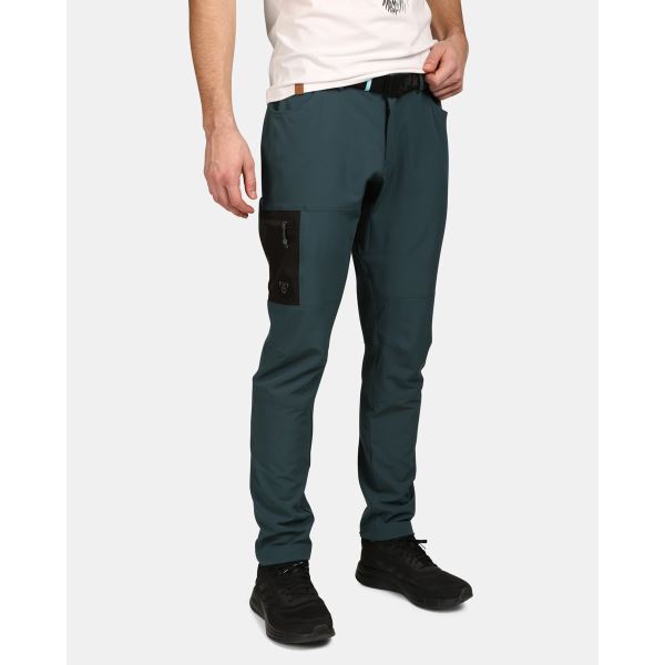 Męskie spodnie outdoorowe Kilpi LIGNE-M ciemnozielone