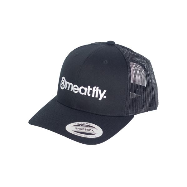 Czarna czapka typu trucker z logo Meatfly
