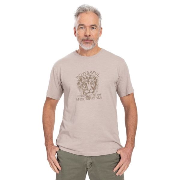 T-shirt męski BUSHMAN NERICON w kolorze jasnobrązowym