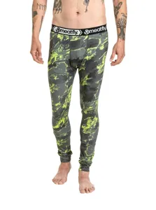 Męskie spodnie termoaktywne Meatfly Sloan zielono/limonkowe Męskie spodnie termoaktywne Meatfly Sloan zielono/limonkowe