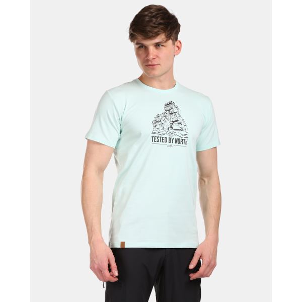 T-shirt męski bawełniany Kilpi DISCOVER-M mentol
