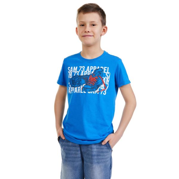 Chłopięca koszulka PETER SAM 73 niebieska