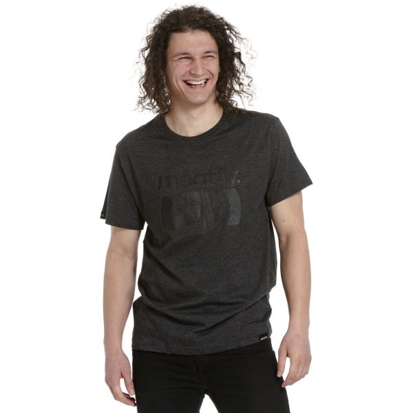 T-shirt męski Meatfly Podium w kolorze ciemnoszarym