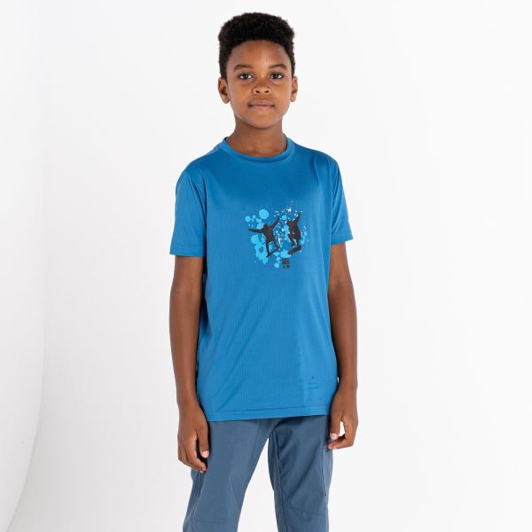 Dziecięca koszulka funkcjonalna Dare2b AMUSE w kolorze niebieskim