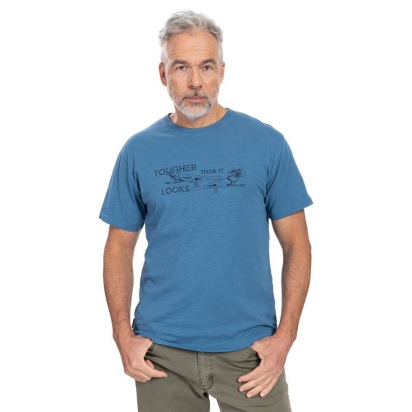 T-shirt męski BUSHMAN NERICON w kolorze niebieskim