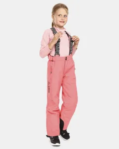 Dziecięce spodnie narciarskie Kilpi GABONE-J różowe Dziecięce spodnie narciarskie Kilpi GABONE-J różowe