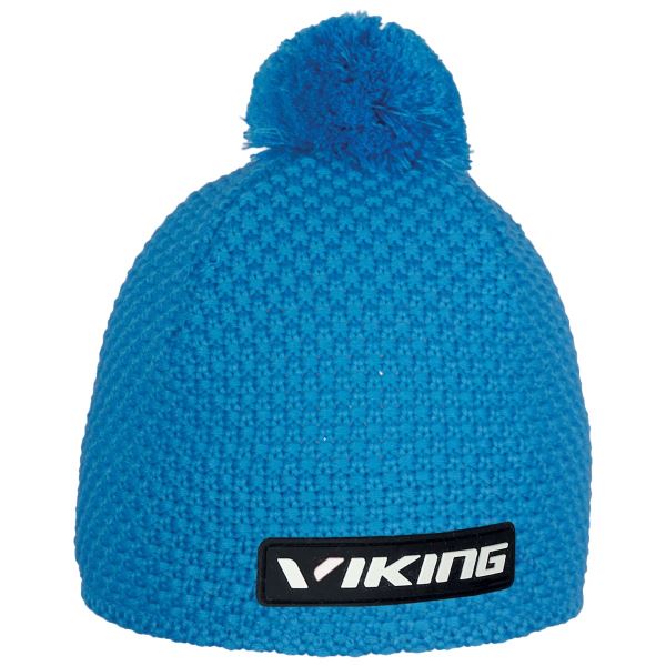 Unisex czapka zimowa z merynosów Viking BERG niebieska UNI