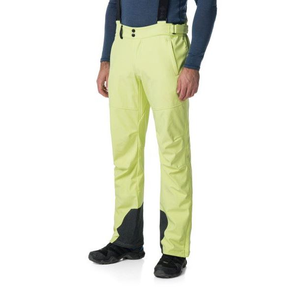 Męskie spodnie narciarskie softshell Kilpi RHEA-M jasnozielone