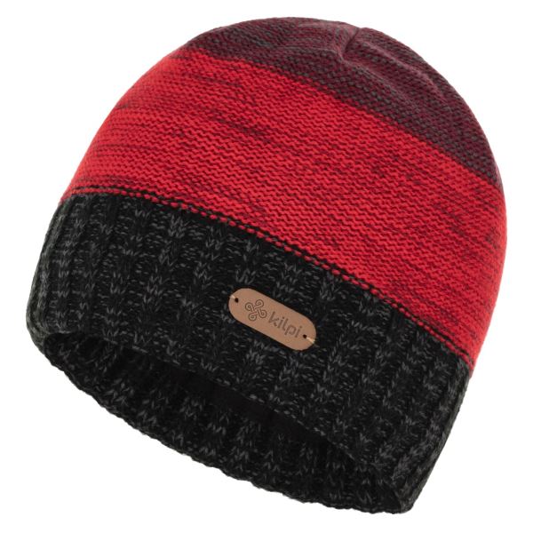 Męska czapka zimowa na drutach Kilpi MAYLO-M czerwona UNI