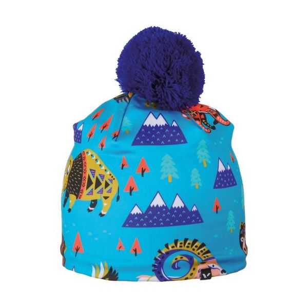 Dziecięca sportowa czapka zimowa Viking PIXI niebieska UNI