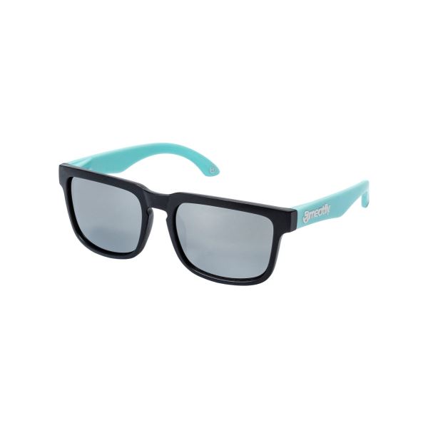 Czarno-turkusowe okulary przeciwsłoneczne Meatfly Memphis