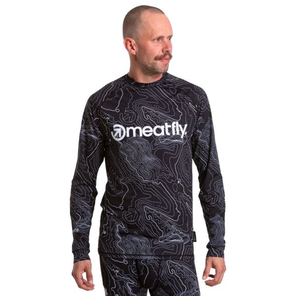Męski T-shirt termiczny Avery Meatfly w kolorze czarnym