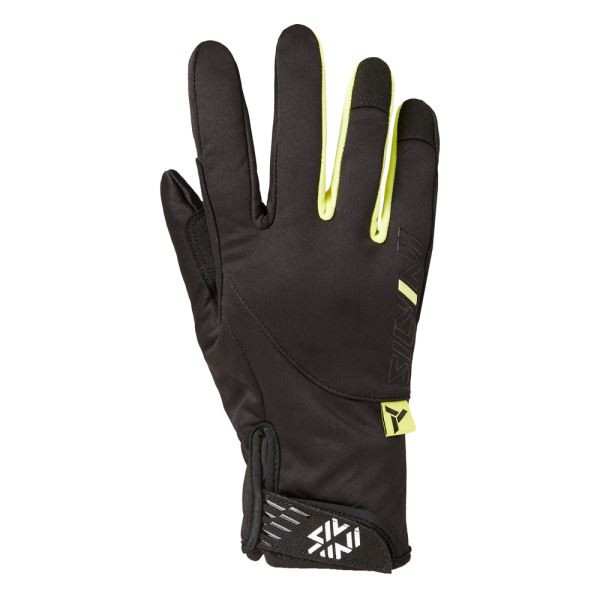 Damskie rękawiczki zimowe Silvini Ortles czarno/neonowożółte