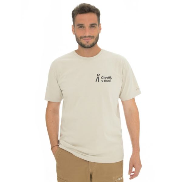 T-shirt męski MAN IN DISTRESS 2023 beżowy