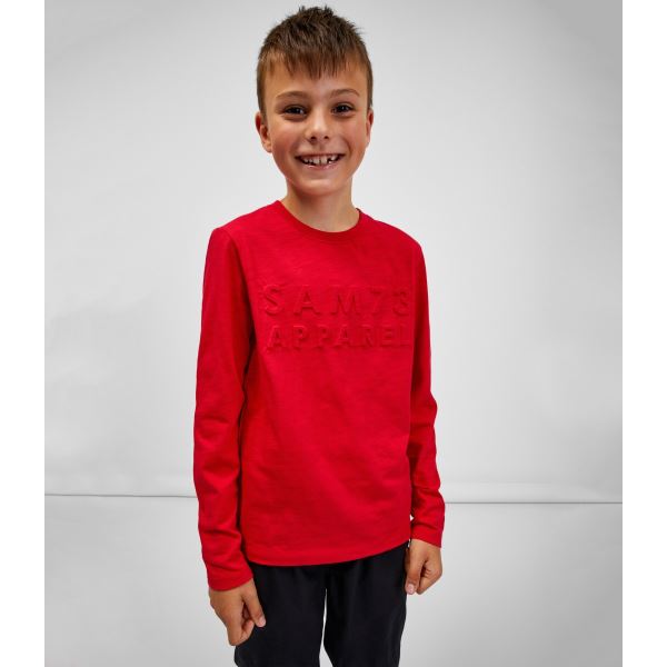 T-shirt chłopięcy CELDOR SAM 73 w kolorze czerwonym