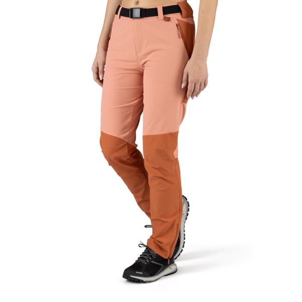 Damskie spodnie outdoorowe Viking SEQUOIA różowo/pomarańczowe