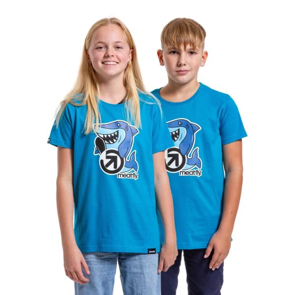 Dziecięca koszulka Meatfly Sharky w kolorze niebieskim