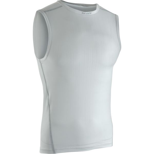 Męska koszulka funkcjonalna bez rękawów Silvini Nure w kolorze białym