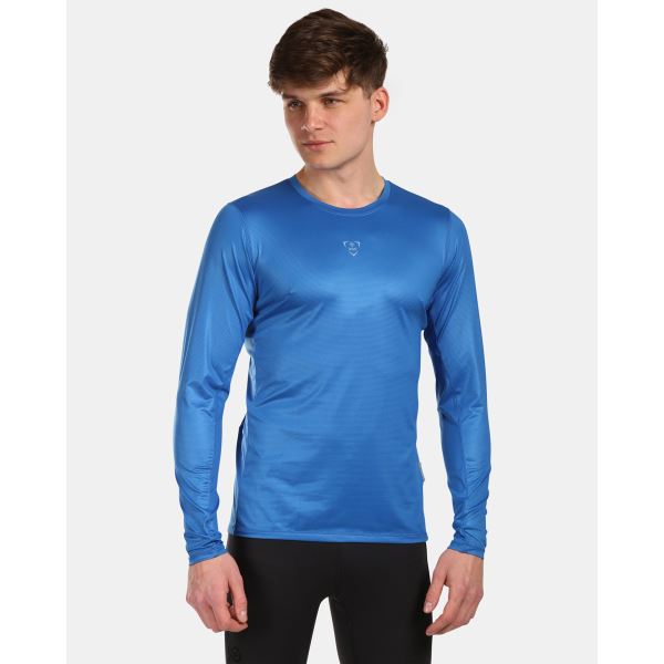 Funkcjonalna koszulka męska z długim rękawem Kilpi SPOLETO-M w kolorze niebieskim